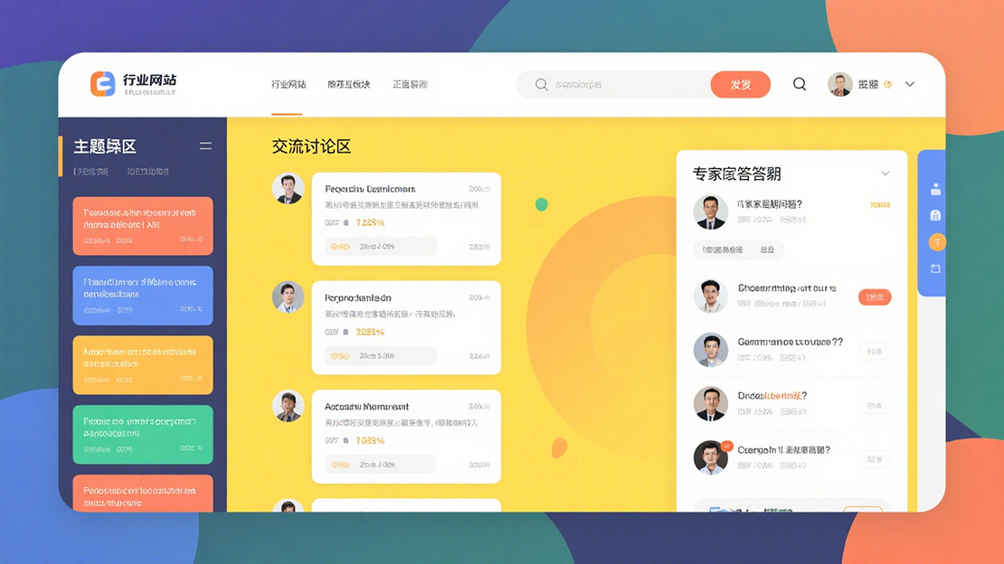 交流論壇板塊界面圖 交流論壇板塊界面圖
